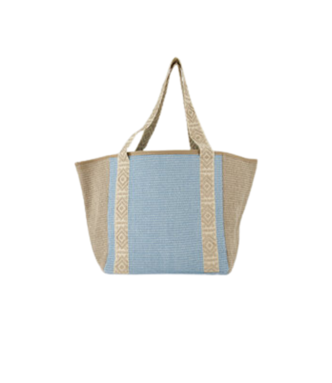 Color Club Marbella Raffia bag - Blauw