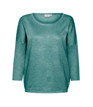 Saint Tropez MilaSZ R-Neck Pullover - Sagebrush Green