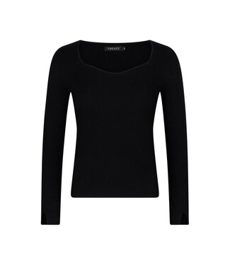 Ydence Knitted Top Chiara - Black