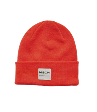 Moss Copenhagen Mojo Logo Beanie - Grenadine