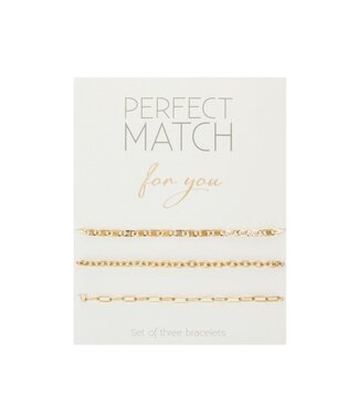 Armbanden Set Perfect Match - Gold