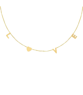 Ketting Love - Goud