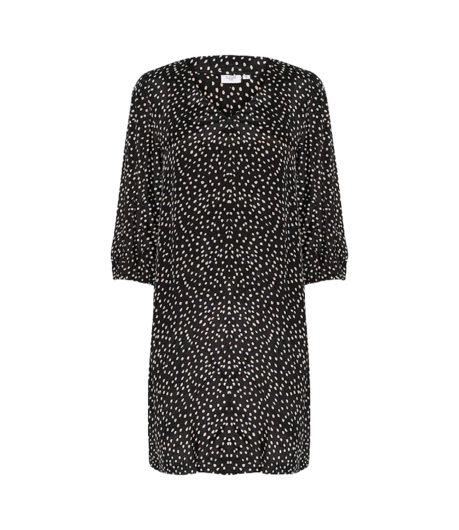 Saint Tropez Carmen Dress - Black Drea Dot