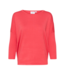 Saint Tropez Mila R-Neck Pullover - Cayenne