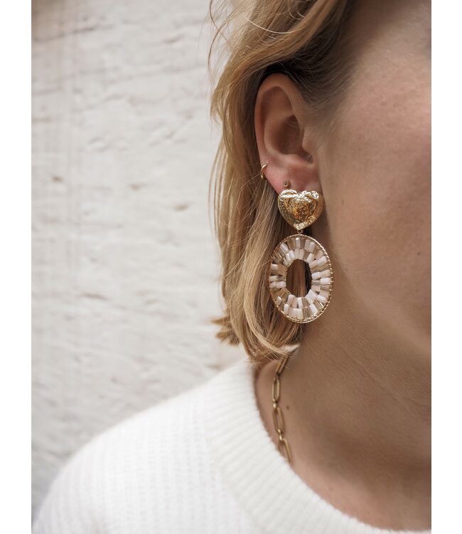 Color Club Oorbellen Ricky - Champagne/Gold