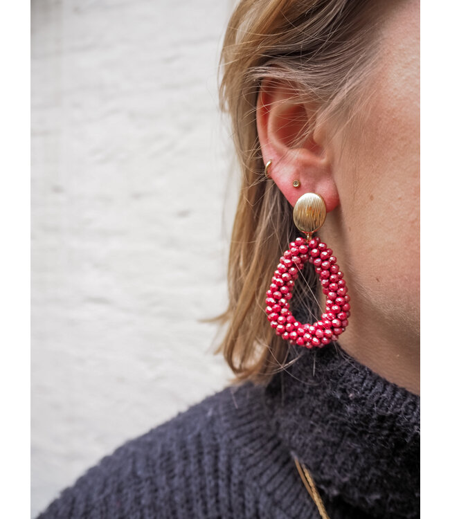 Biba Oorbellen Romy - Red