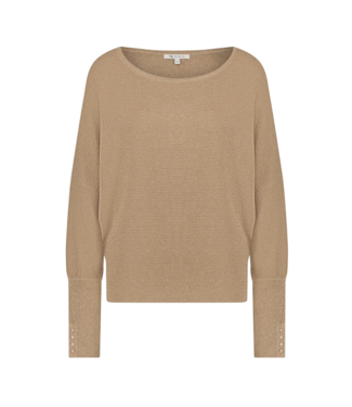 Nukus Batwing Pullover Lurex - Camel