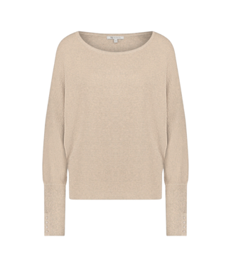 Nukus Batwing Pullover Lurex - Sand