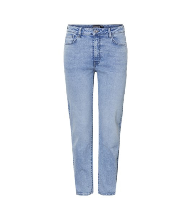Pieces Bella High Waist Jeans - Light Blue Denim