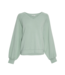 Moss Copenhagen Nelina Ima V-Neck - Green Milieu