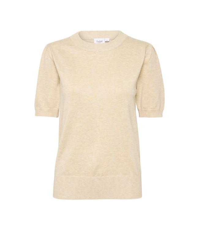 Saint Tropez Mila Short Sleeve Pullover - Jojoba Melange