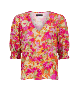 Ydence Top Jordan - Fuchsia/Green Flower