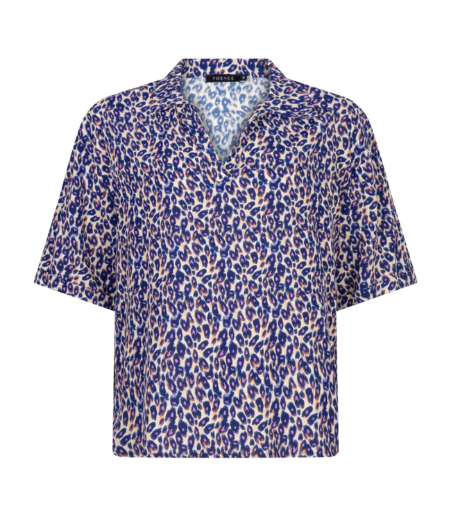 Ydence Top Dylan - Blue Leopard