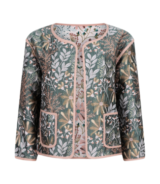 Ydence Jacket Yasmin - Sage Green/Peach