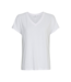 Moss Copenhagen Fenya Modal V Neck Tee - Optical Snow