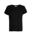 Moss Copenhagen Fenya Modal V Neck Tee - Black