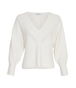 Moss Copenhagen Acentia Rachelle V Pullover - Egret