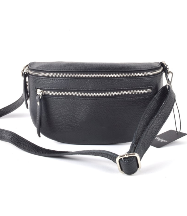 Color Club Bum Bag Zipper - Black