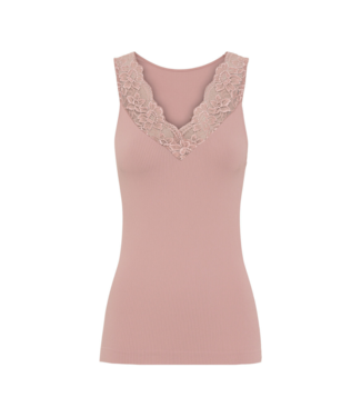 Tim & Simonsen Belen V-Lace Top - Rosa Antico