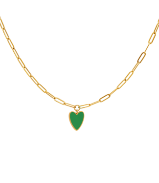 Kids Heart Necklace - Gold