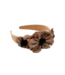 Black Colour Lilibet Headband - Camel