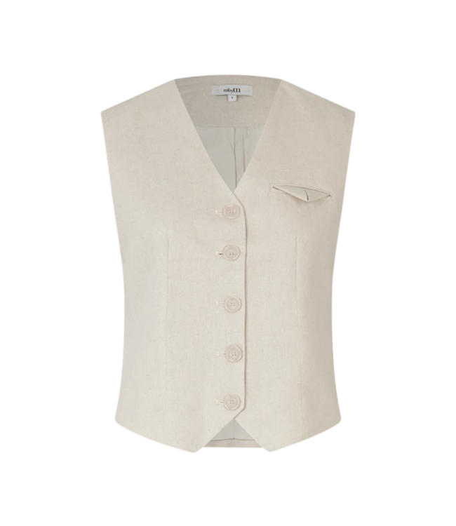 MbyM Shawna Flavio Gilet - Natural Linen