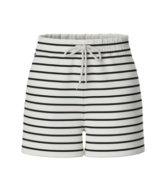 Pieces Chilli Summer Short Stripe - Cloud Dancer/Black