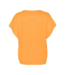 Saint Tropez Mila R-Neck Short Sleeve Pullover - Apricot Melange
