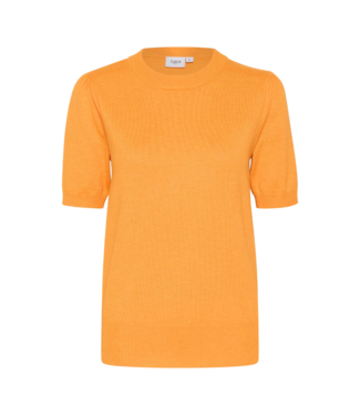 Saint Tropez Mila Short Sleeve Pullover - Apricot Melange