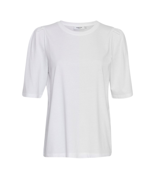 Moss Copenhagen Begitta Organic Puff Tee - Bright White