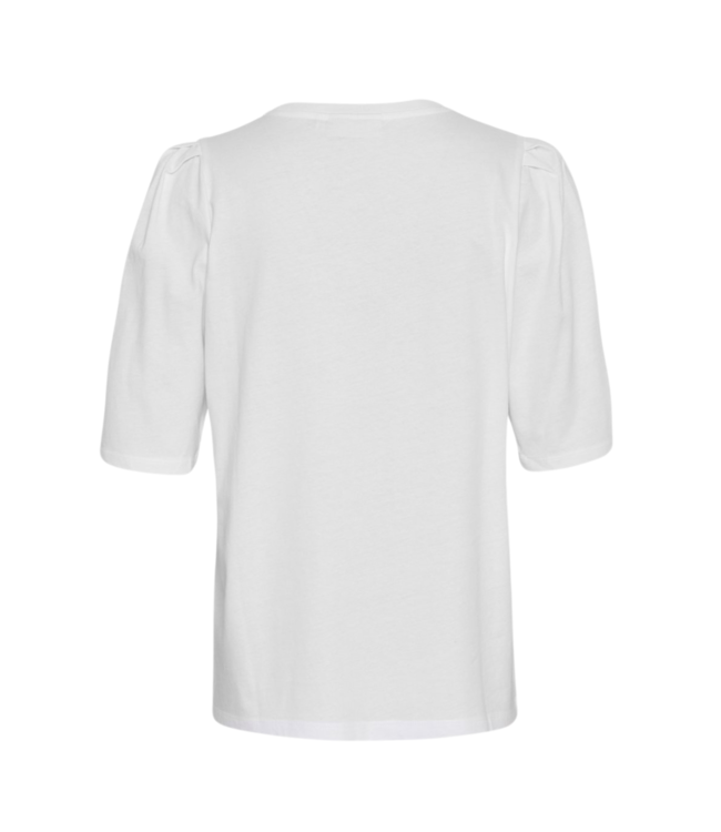 Moss Copenhagen Begitta Organic Puff Tee - Bright White