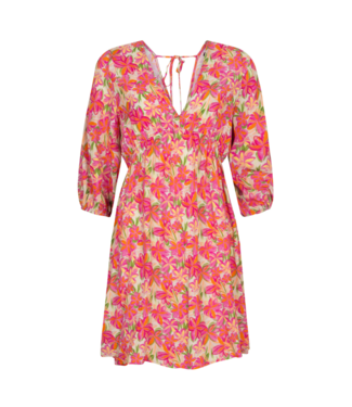 Ydence Dress Kyra - Fuchsia Flower