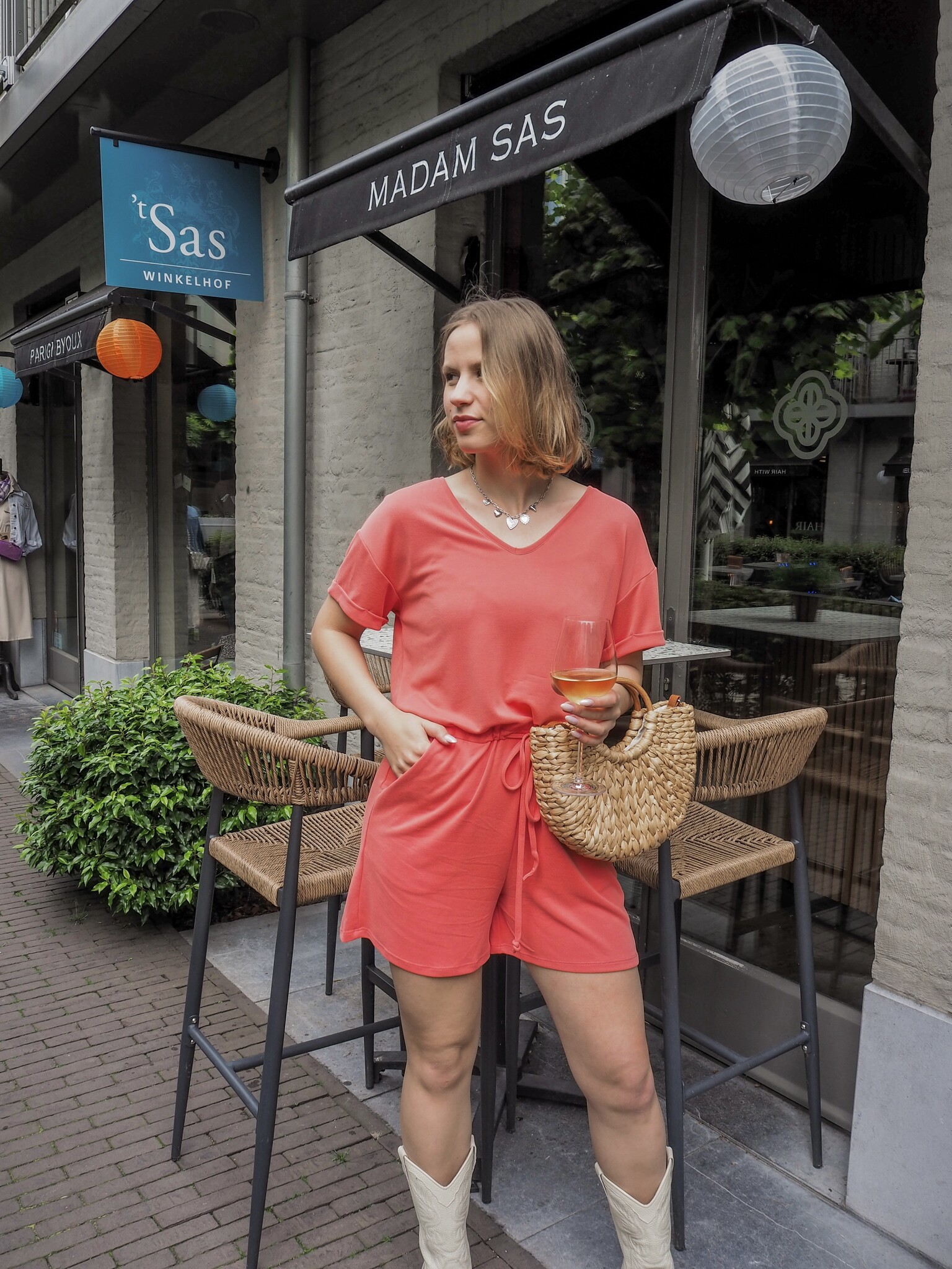 Bosko Axy Jumpsuit Hot Coral