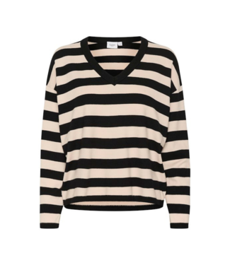 Saint Tropez Fikam V-Neck Pullover - Black