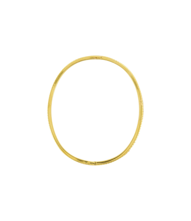 Zusss Bangle Armband met Hartje - Donkergroen