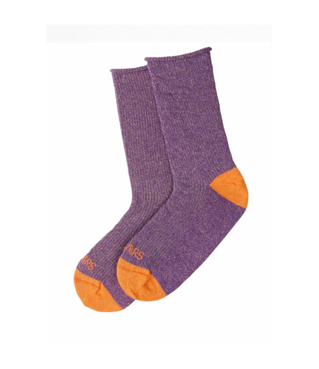 DWRS Label Lou Socks - Purple/Orange