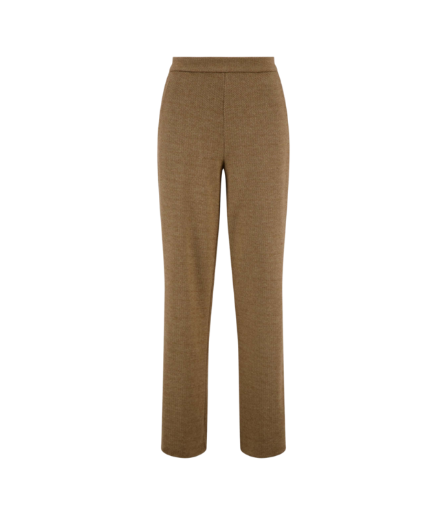 Zusss Broek met Visgraat Structuur - Beige