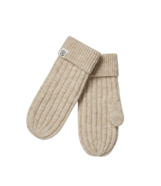 Moss Copenhagen Hope Icon Mittens - Oatmeal Melange