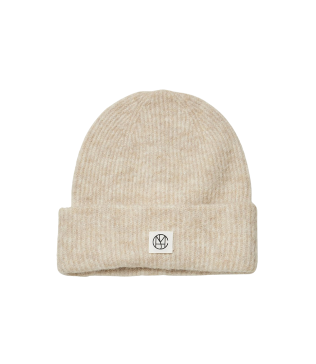 Moss Copenhagen Hope Icon Beanie - Oatmeal Melange