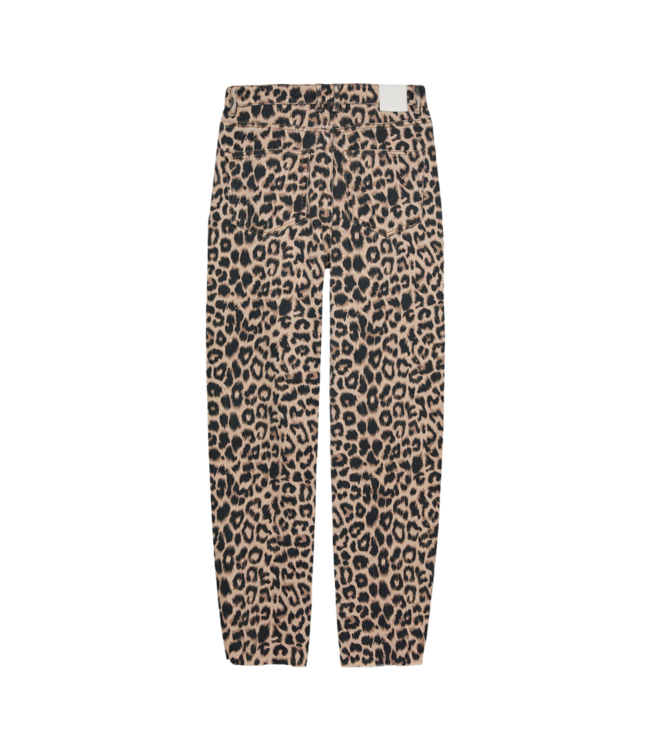 Catwalk Junkie Barrel Fit Leopard Jeans - Grey Morn