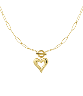 Ketting Open Heart - Gold