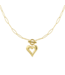 Ketting Open Heart - Gold