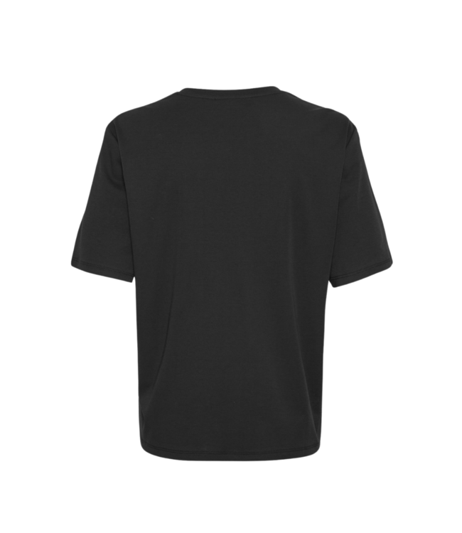 Moss Copenhagen Melea Icon Tee - Black/Egret