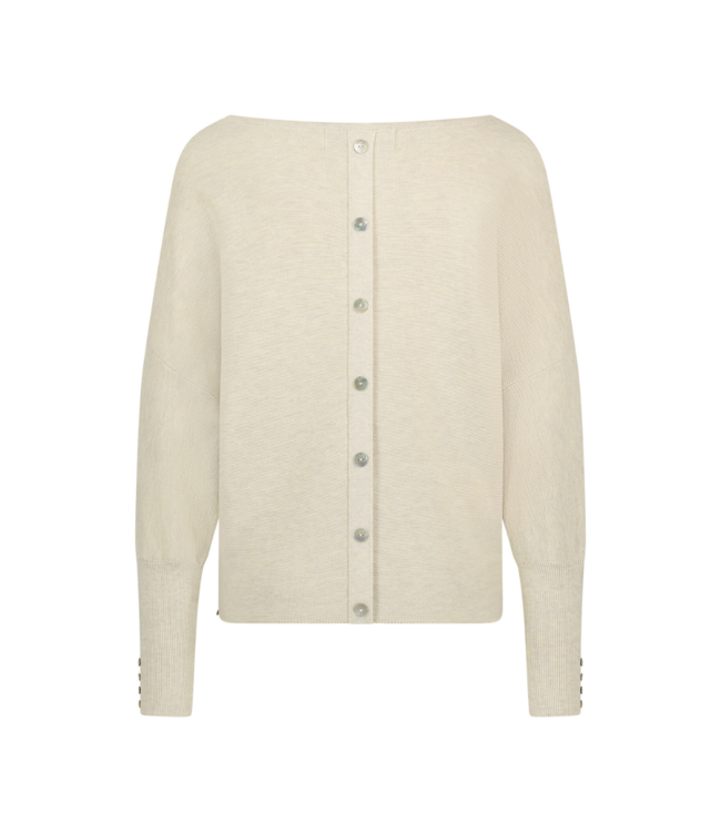 Nukus Batwing Pullover Plain - Sand