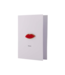 Zusss Wenskaart Kusje Broche - Wit/Rood