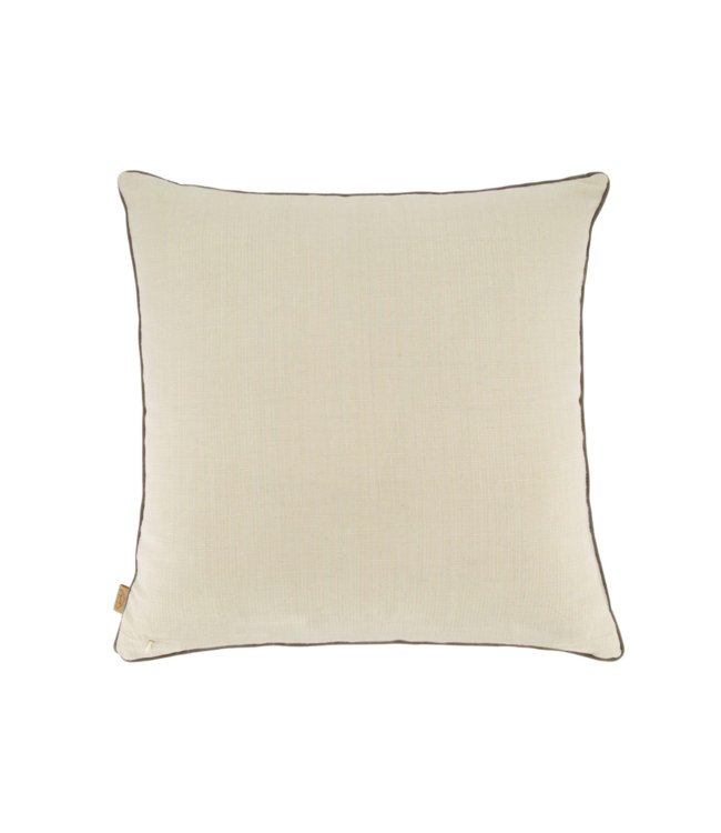 Zusss Kussen Lurex 45x45cm - Antracietgrijs/Zand