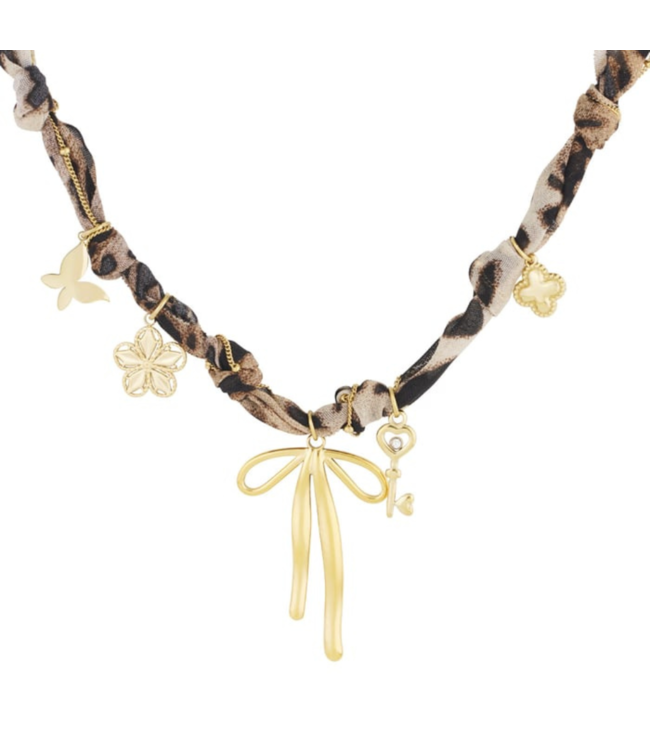 Color Club Ketting Trendy - Leopard/Gold