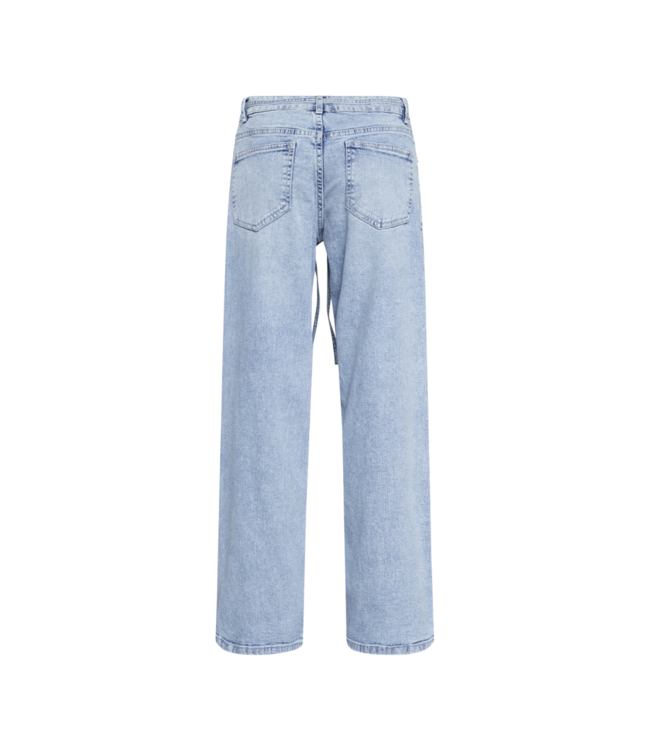 Sisters Point Onea Belt Jeans - Light Blue Wash