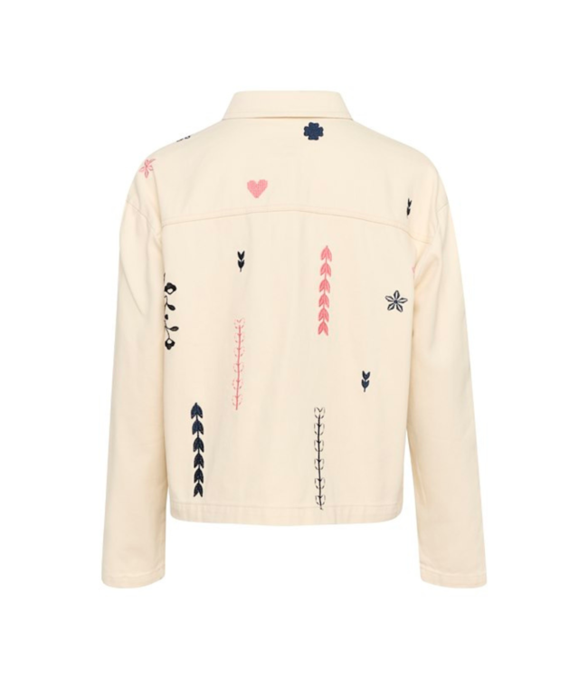 Saint Tropez Jean Jacket - Creme