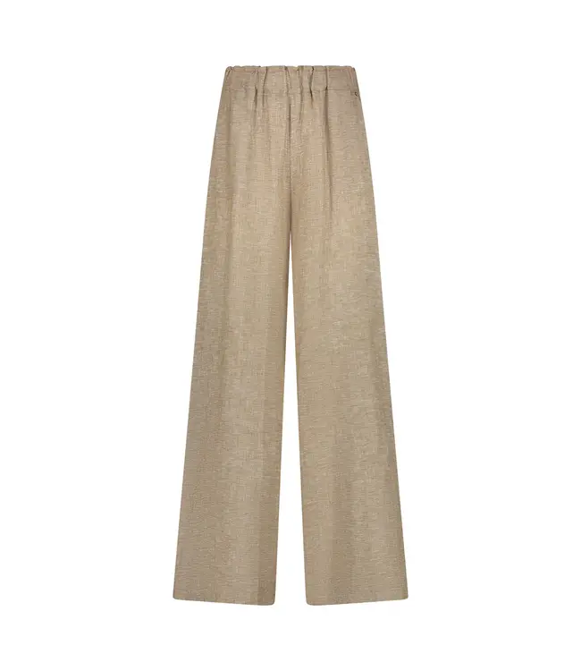Nukus Debb Pants Melange - Dark Sand